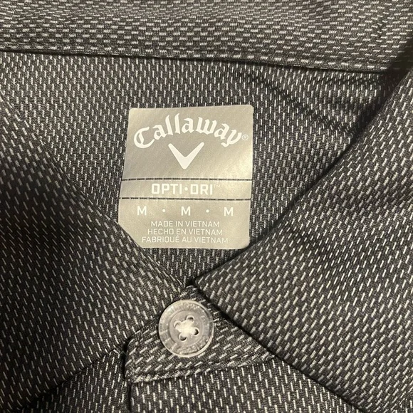 Men Golf shirt Callaway shirt size M Honda print sleeve - Picture 2 of 4